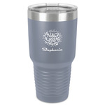 Happy New Year 30 oz Stainless Steel Tumbler - Grey - Single-Sided (Personalized)