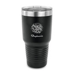 Happy New Year 30 oz Stainless Steel Tumbler - Black - Single Sided (Personalized)