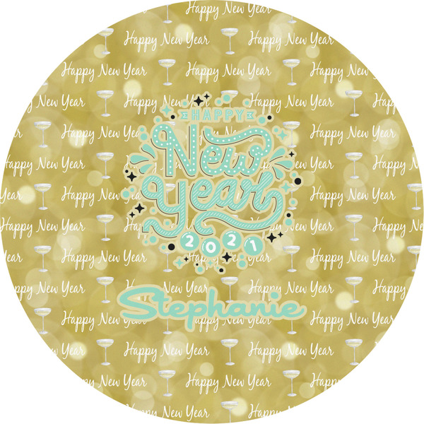 Custom Happy New Year Multipurpose Round Labels - 4"