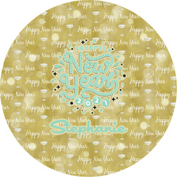 Happy New Year Multipurpose Round Labels - 5"