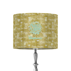 Happy New Year 8" Drum Lamp Shade - Fabric (Personalized)