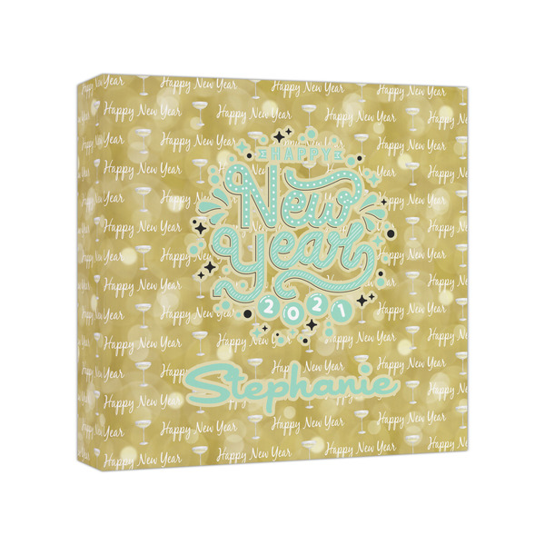 Custom Happy New Year Canvas Print - 8x8 (Personalized)