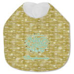 Happy New Year Jersey Knit Baby Bib w/ Name or Text