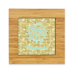 Happy New Year Bamboo Trivet with Ceramic Tile Insert (Personalized)