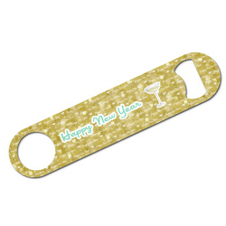 Happy New Year Bar Bottle Opener w/ Name or Text