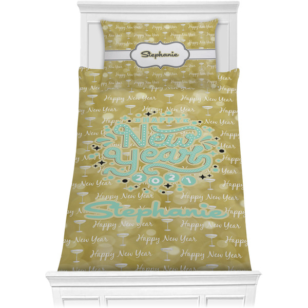 Custom Happy New Year Comforter Set - Twin w/ Name or Text