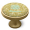 Happy New Year Cabinet Knob - Gold - Side