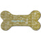 Happy New Year Ceramic Flat Ornament - Bone Front