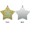 Happy New Year Ceramic Flat Ornament - Star Front & Back (APPROVAL)