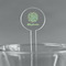 Happy New Year Clear Plastic 7" Stir Stick - Round - Main