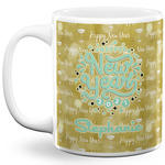 Happy New Year 11 Oz Coffee Mug - White (Personalized)