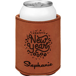 Happy New Year Leatherette Can Sleeve - Double Sided (Personalized)