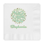 Happy New Year Embossed Decorative Napkins (Personalized)