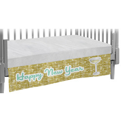 Happy New Year Crib Skirt w/ Name or Text