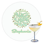 Happy New Year Printed Drink Topper - 3.5" (Personalized)