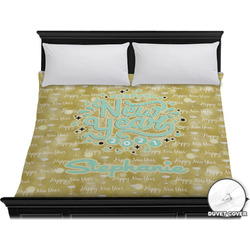 Happy New Year Duvet Cover - King w/ Name or Text