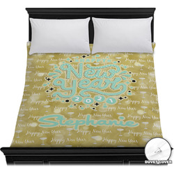 Happy New Year Duvet Cover - Full / Queen w/ Name or Text