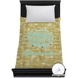 Happy New Year Duvet Cover - Twin XL w/ Name or Text