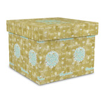 Happy New Year Gift Box with Lid - Canvas Wrapped - Large (Personalized)