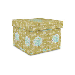 Happy New Year Gift Box with Lid - Canvas Wrapped - Small (Personalized)