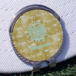 Happy New Year Golf Ball Marker - Hat Clip