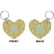 Happy New Year Heart Keychain (Front + Back)