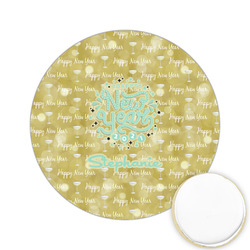 Happy New Year Printed Cookie Topper - 2.15" (Personalized)