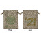 Happy New Year Medium Burlap Gift Bag - Front and Back