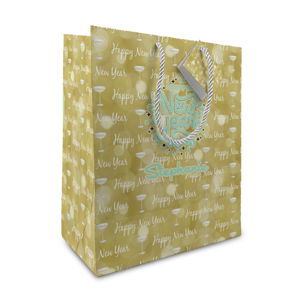 Custom Happy New Year Medium Gift Bag (Personalized)