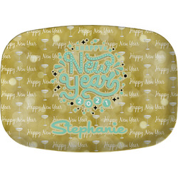 Happy New Year Melamine Platter w/ Name or Text