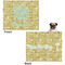 Happy New Year Microfleece Dog Blanket - Large- Front & Back