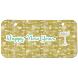 Happy New Year Mini/Bicycle License Plate (2 Holes) (Personalized)