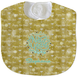 Happy New Year Velour Baby Bib w/ Name or Text