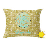 Happy New Year Outdoor Throw Pillow (Rectangular) w/ Name or Text