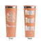 Happy New Year Peach RTIC Everyday Tumbler - 28 oz. - Front and Back