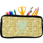 Happy New Year Neoprene Pencil Case - Small w/ Name or Text