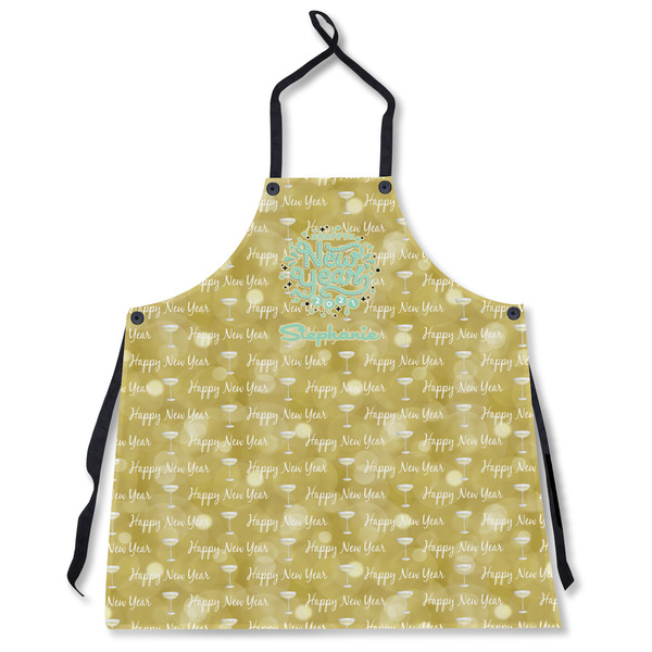 Custom Happy New Year Apron Without Pockets w/ Name or Text