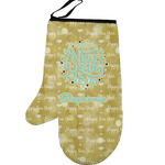 Happy New Year Left Oven Mitt w/ Name or Text