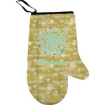 Happy New Year Right Oven Mitt w/ Name or Text