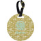 Happy New Year Personalized Round Luggage Tag