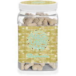 Happy New Year Dog Treat Jar w/ Name or Text