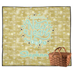 Happy New Year Outdoor Picnic Blanket w/ Name or Text