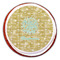 Happy New Year Printed Icing Circle - Large - On Cookie