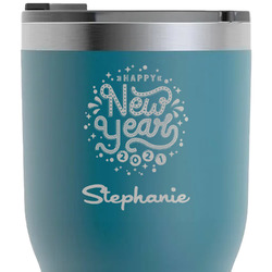 Happy New Year RTIC Tumbler - Dark Teal - Laser Engraved - Single-Sided (Personalized)