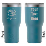 Happy New Year RTIC Tumbler - Dark Teal - Laser Engraved - Double-Sided (Personalized)