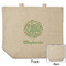 Happy New Year Reusable Cotton Grocery Bag - Front & Back View