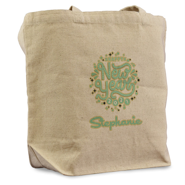 Custom Happy New Year Reusable Cotton Grocery Bag - Single (Personalized)