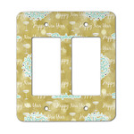 Happy New Year Rocker Style Light Switch Cover - Two Switch (Personalized)