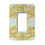 Happy New Year Rocker Style Light Switch Cover - Single Switch (Personalized)