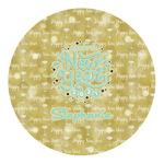 Happy New Year Round Decal - Medium (Personalized)
